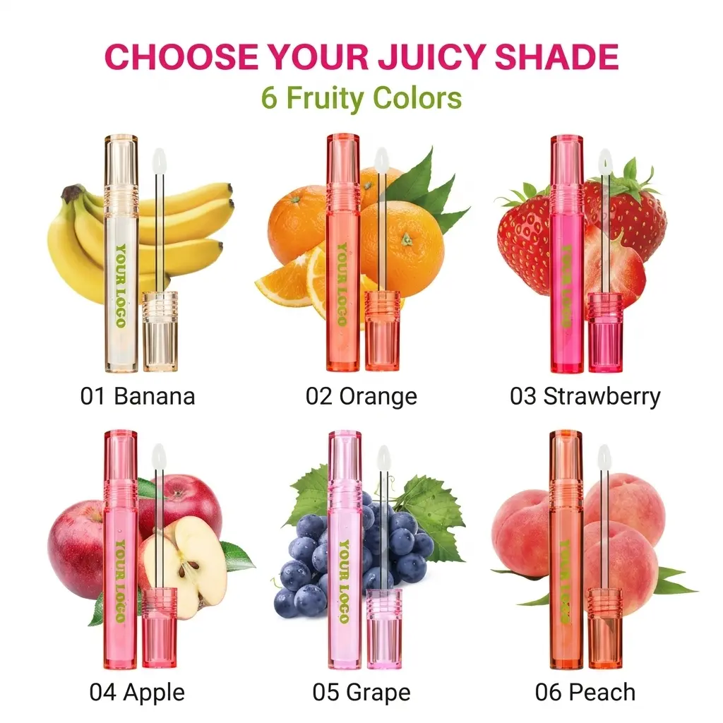 Custom Hydrating Fruit Lip Oil OEM Factory, Manufacturers
