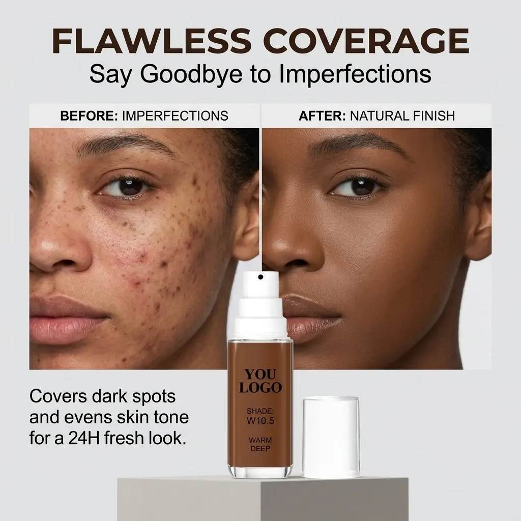OEM Matte Waterproof Full Coverage Foundation OEM Factory, Manufacturers