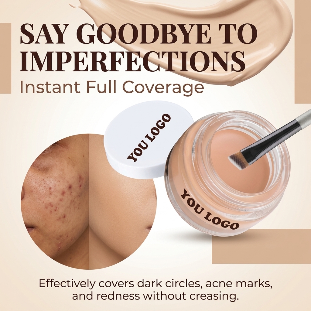 24H full coverage concealer texture detail
