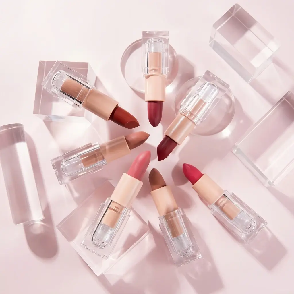 OEM Clear‑tube Velvet Matte Lipstick OEM Supplier, Manufacturers