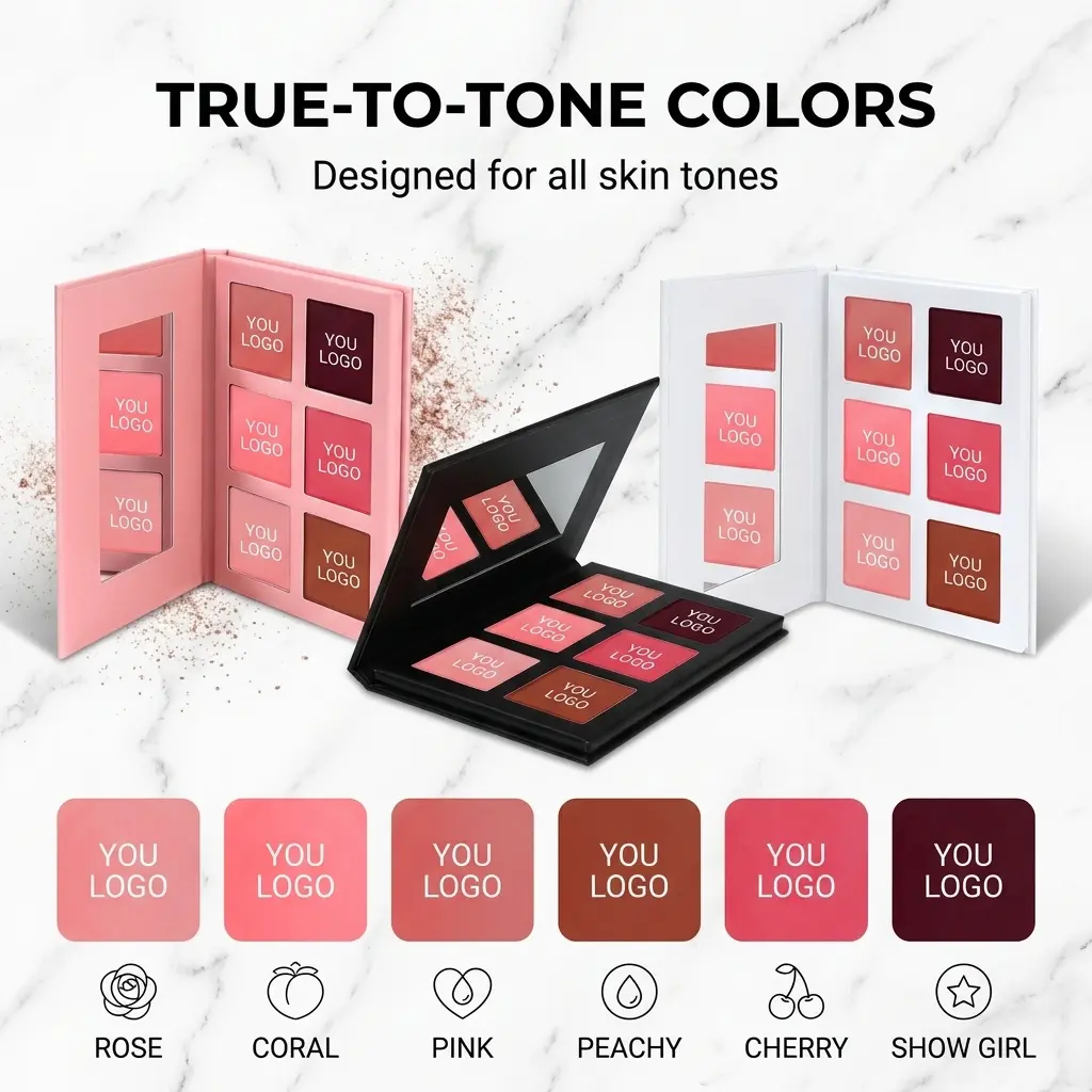 ODM Six Color Blush Palette OEM Manufacturers, Manufacturer
