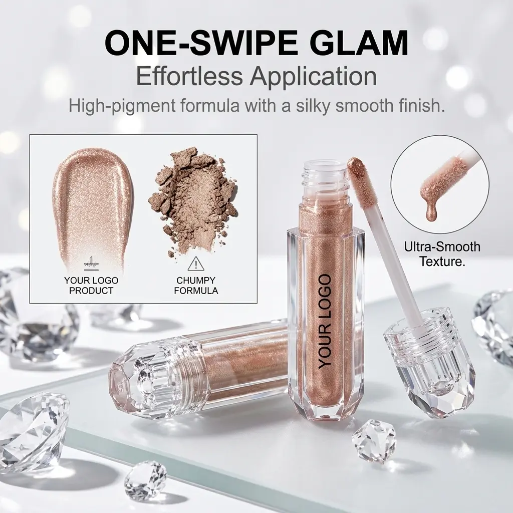 ODM Liquid Shimmer Eyeshadow OEM Suppliers, Factories