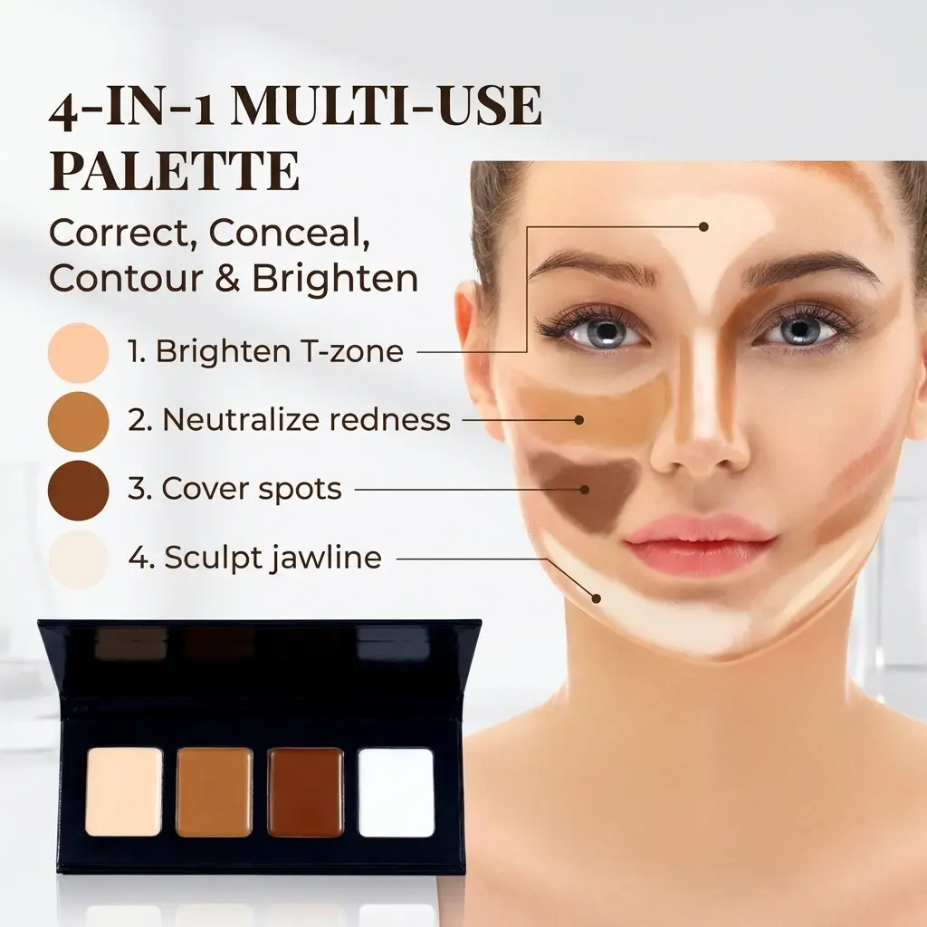 ODM Natural Waterproof Cream Contour Palette OEM - China Factory Suppliers for High-Definition Makeup Results Factory, Factories