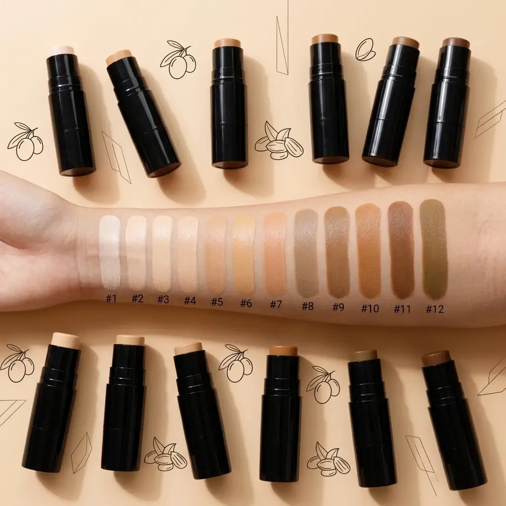 OEM Vegan Matte Full Coverage Concealer Foundation Stick OEM Manufacturer, Factories