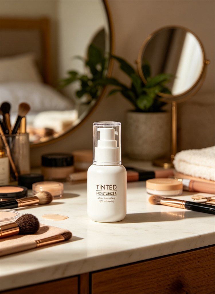 Tinted moisturizer texture detail