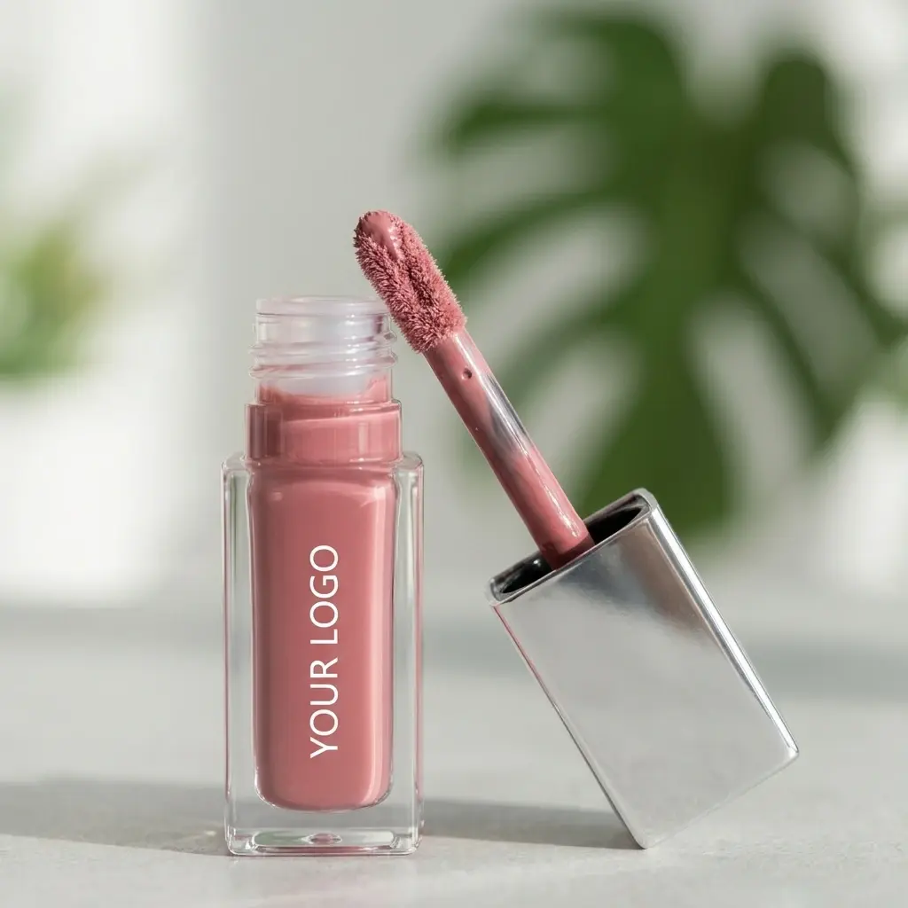 Custom Silver Square‑Bottle Tinted Lip Stain OEM Manufacturers, Manufacturer