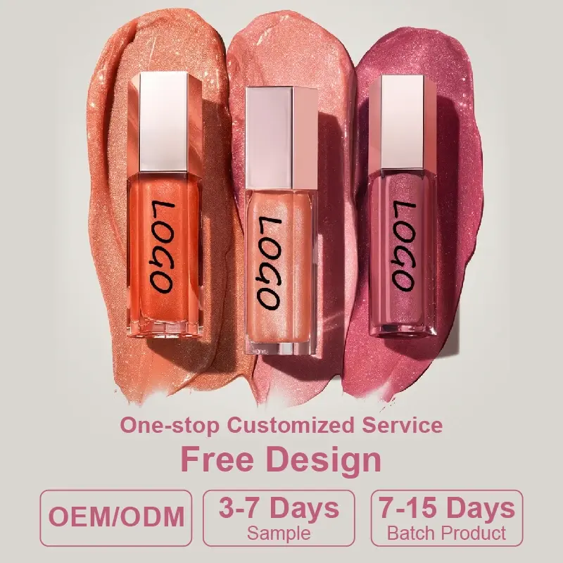 Custom Shimmer Glow Lip Gloss OEM Supplier, Manufacturer