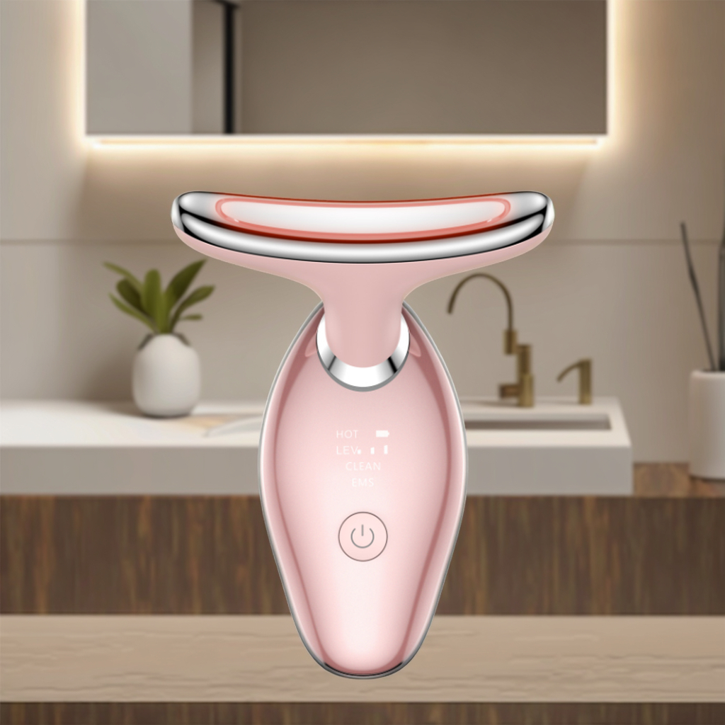 Newest Neck Lifting Device OEM Electric Neck Massager Warm Face Skin Tightening Machine Rechargeable Wrinkle Remover Tool