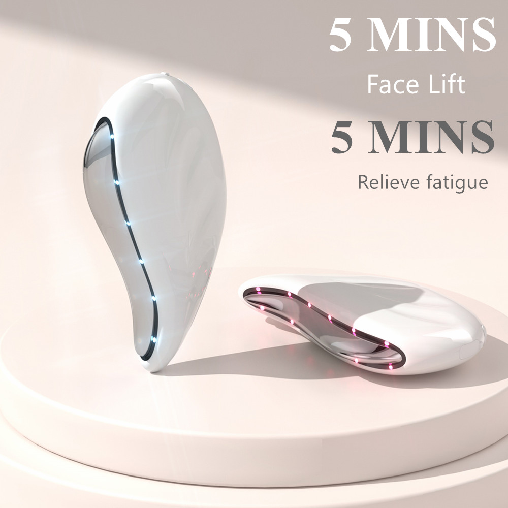 New Hot Cold Skincare Anti-aging Wrinkle Depuffs Remover Vibration Face Lift Electric Gua Sha Massage Tool Facial Beauty Device