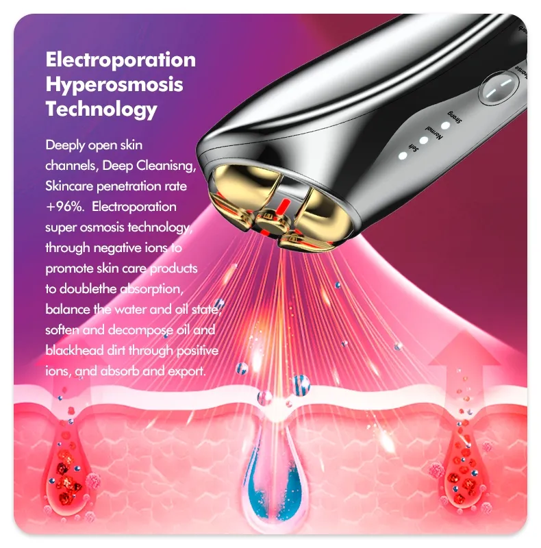 Hot Sale Multi-Function RF EMS LED Light Dark Circles Anti-Aging Facial Instrument Face Firming Eye Massager