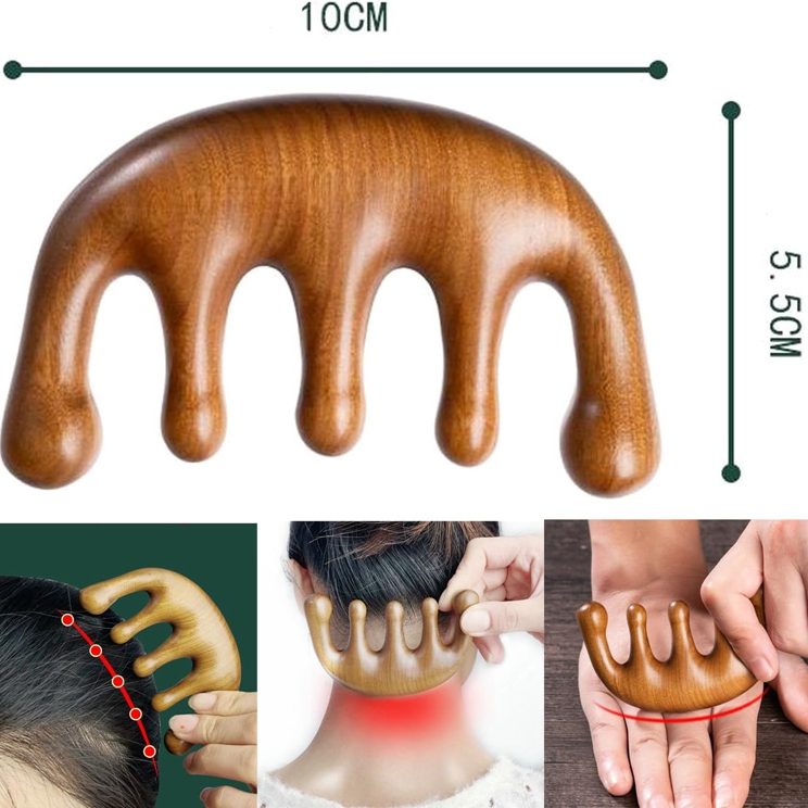 OEM LOGO Natural Wooden Nose Guasha Massage Tool Eyes Facial Manual Massager Tool Hand Held Massage Tool