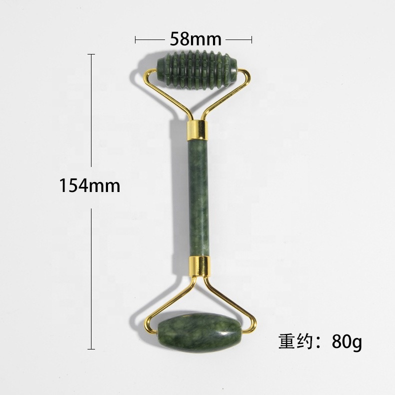 3 Pcs Jade for Face Sculpting Tool Roller Massager Gua Sha Gift Set Stone, Jade Gua Sha Scraping Massage Facial Tools for Women