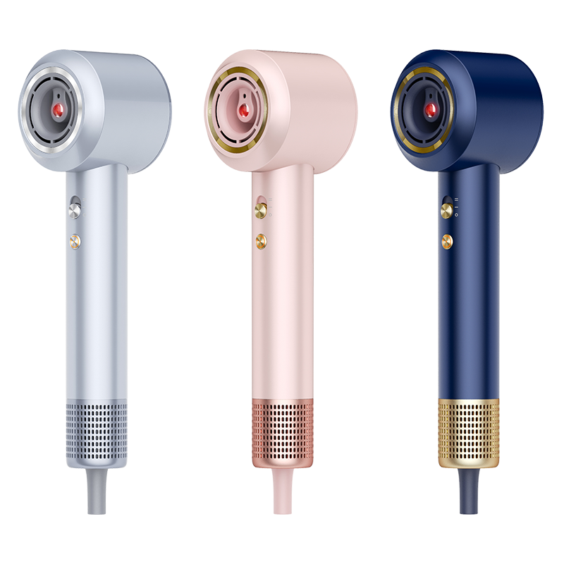 Fast Hair Dryers With 600 Millions Negative Ionic Blow Dryer, 120,000 RPM Brushless Motor Intelligent Temperature Control