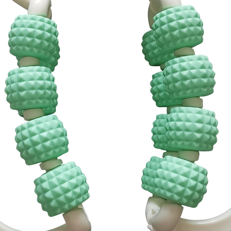 20-Wheel Muscle Relax Roller Massager Deep Tissue Yoga Exercise Leg Clamp Roller Fitness Clamp Roller With Wheels