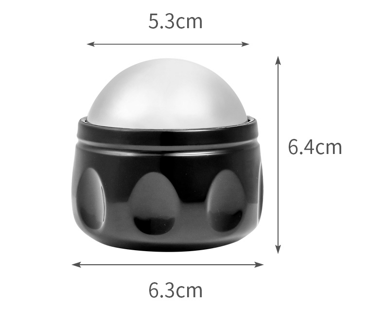 Black Handheld Hot Cold Freeze Facial Massager for Sore Muscles Pain Relief Massage Ball Roller for Face &amp; Back