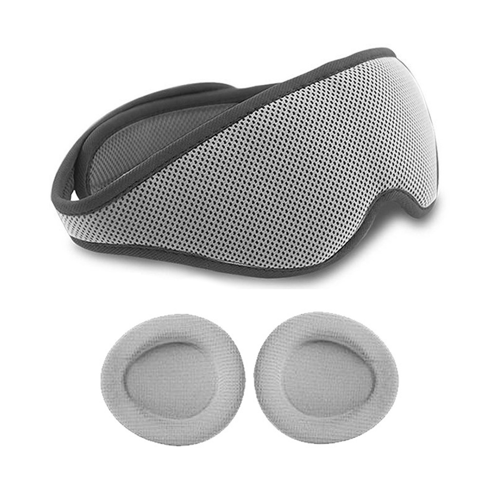Custom Logo Best Shading Light 3D Memory Foam Sleep Eye Mask Blackout Contoured Memory Foam Adjustable C Cup Sleep Eye Mask