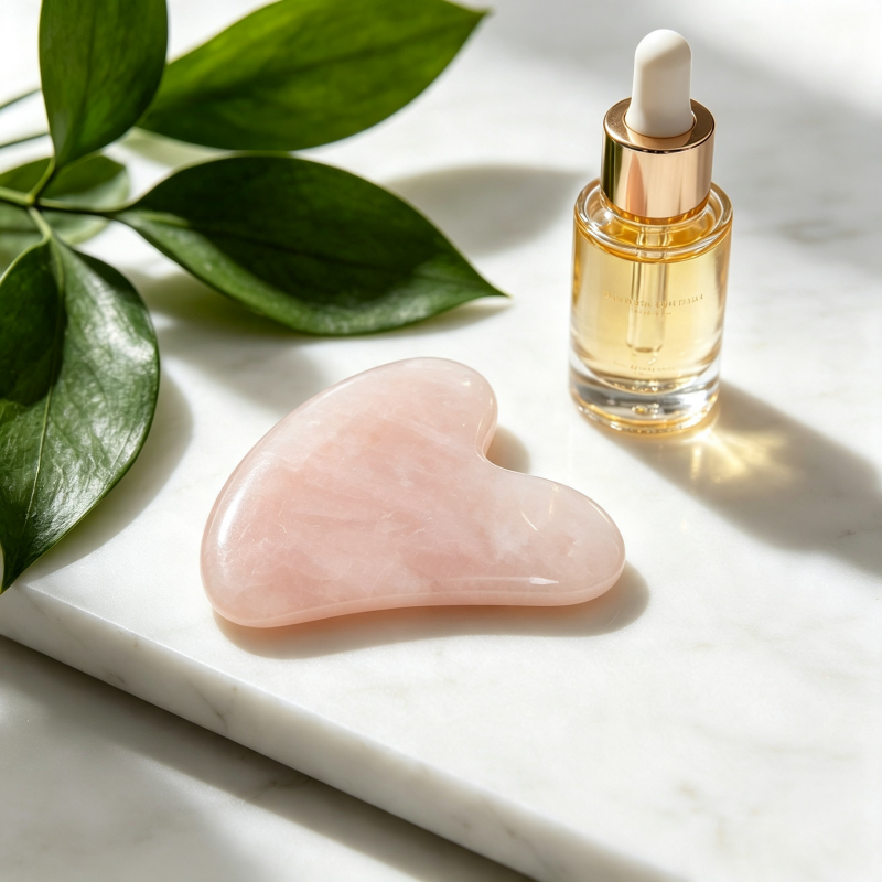 Portable Reusable Rose Quartz Facial Sculptor Boost Serum Absorption Anti Wrinkle Contouring Wellness Instrument Private Label