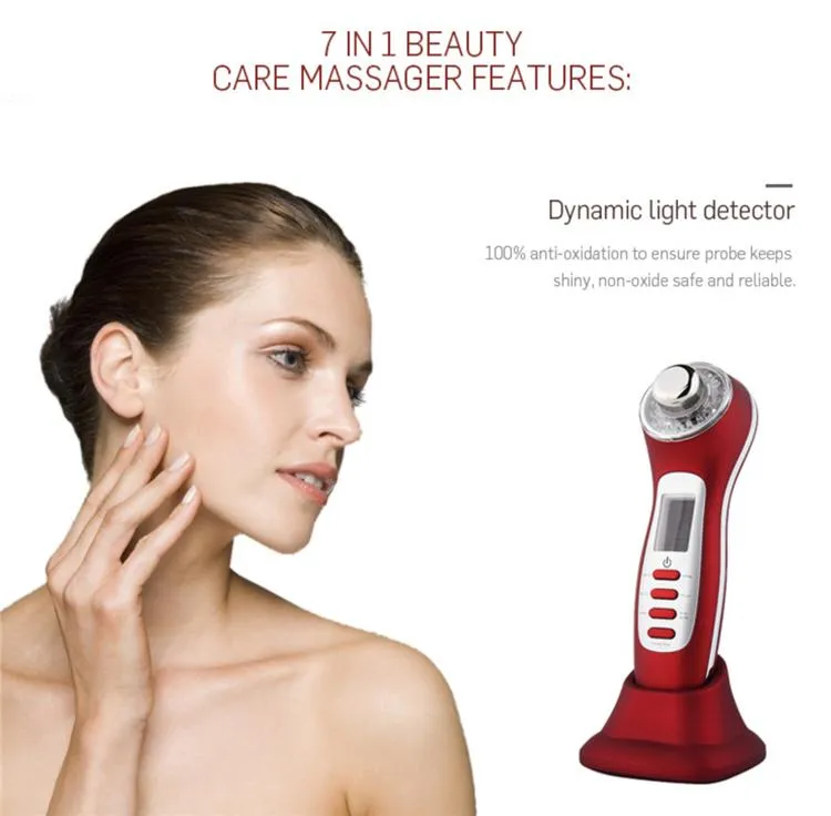 Radio Frequency Skin Tightening Vibration EMS Facial Massager for Women Home Use RF Beauty Instrument