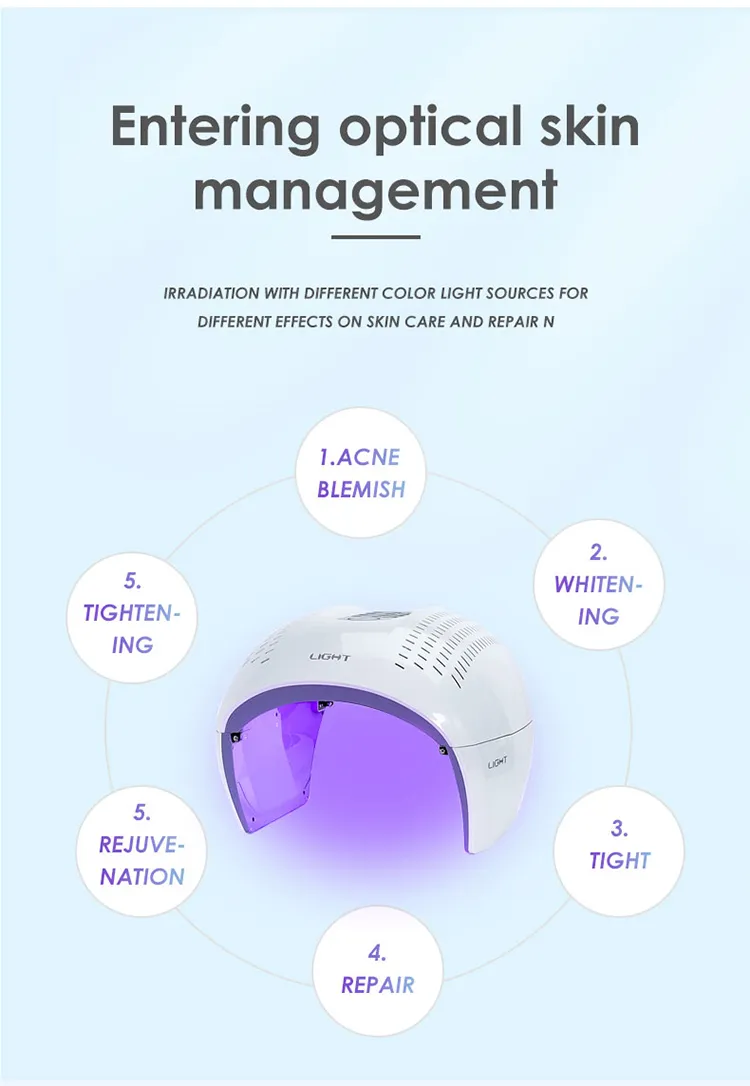 7 Colors PDT LED Red Light Therapy Photon Home Use Face Beauty SPA Red Light Therapy Bed LED Red Light Therapy Device