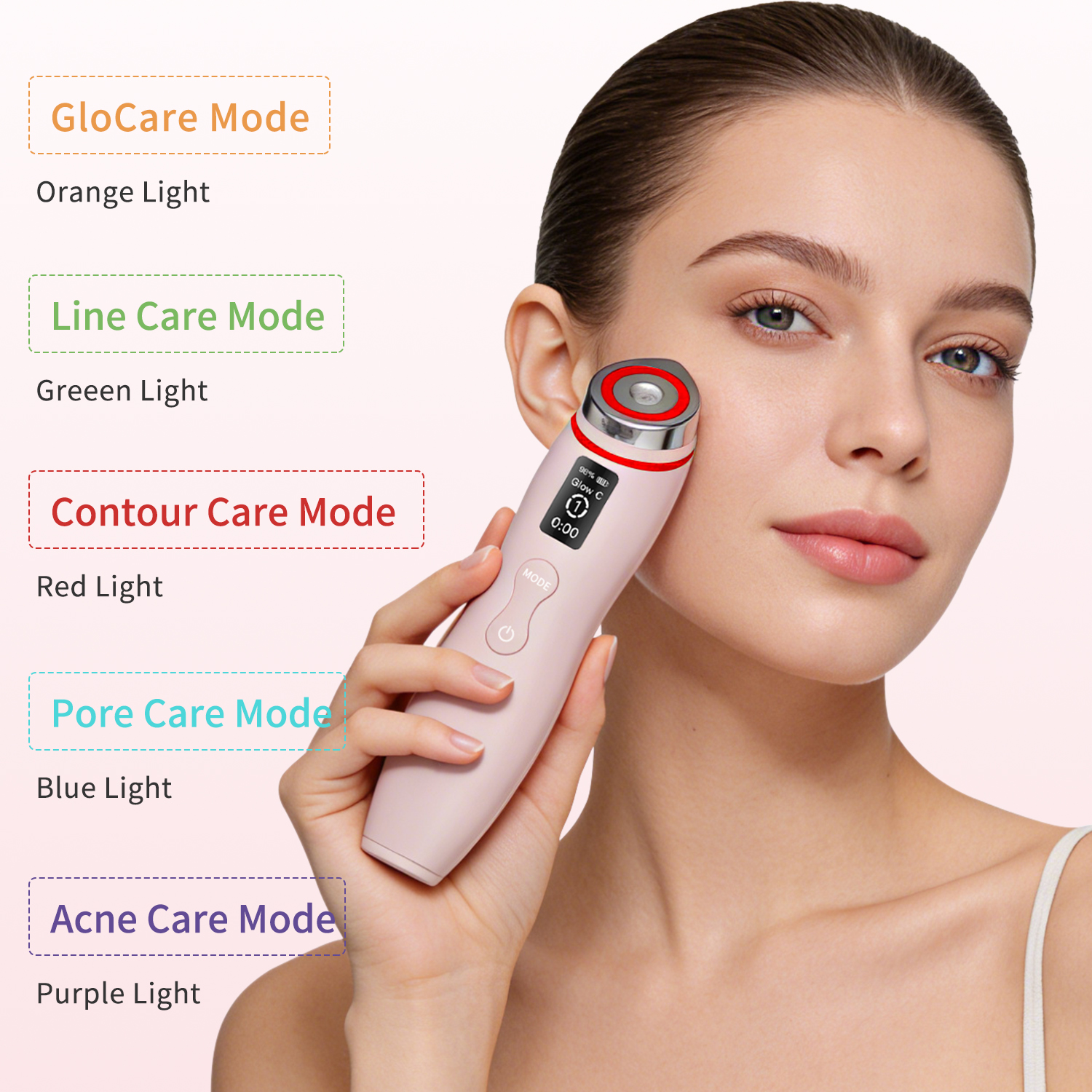 Hot Sales Electroporation Face &amp; Neck Lifting Massager Beauty Device Handheld Facial Beauty Machine