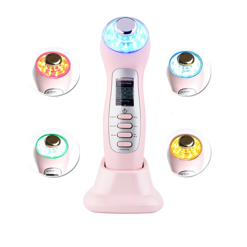 Wholesale Painless Lifting Skin Care Beauty Wrinkle Removal RF EMS Facial Mesotherapy LED Lifting Device Face Massager