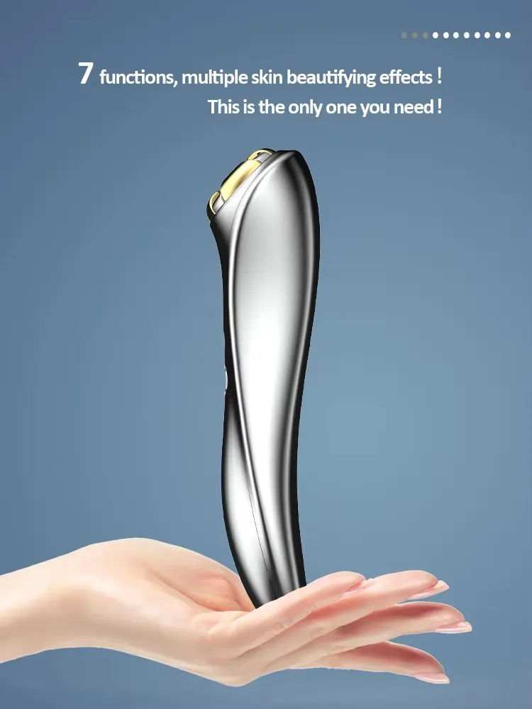 Hot Sale Multi-Function RF EMS LED Light Dark Circles Anti-Aging Facial Instrument Face Firming Eye Massager