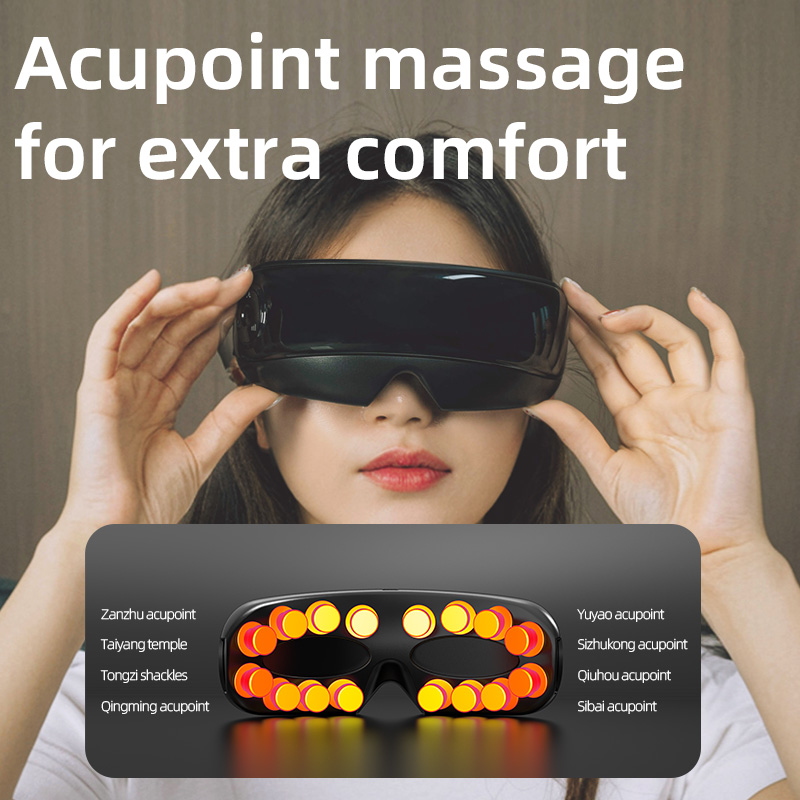 Good Gifts Relax Eye Massager Brand Customization Air Compression 8 Modes Heating Massage Eye Mask