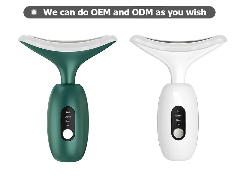 RF EMS LED Electric Neck Beauty Facial Massager