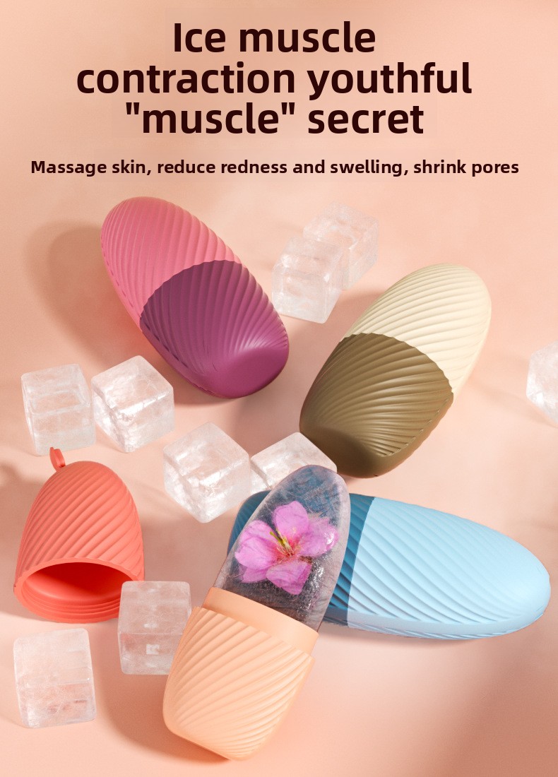 Silicone Face Ice Cube Roller Massager