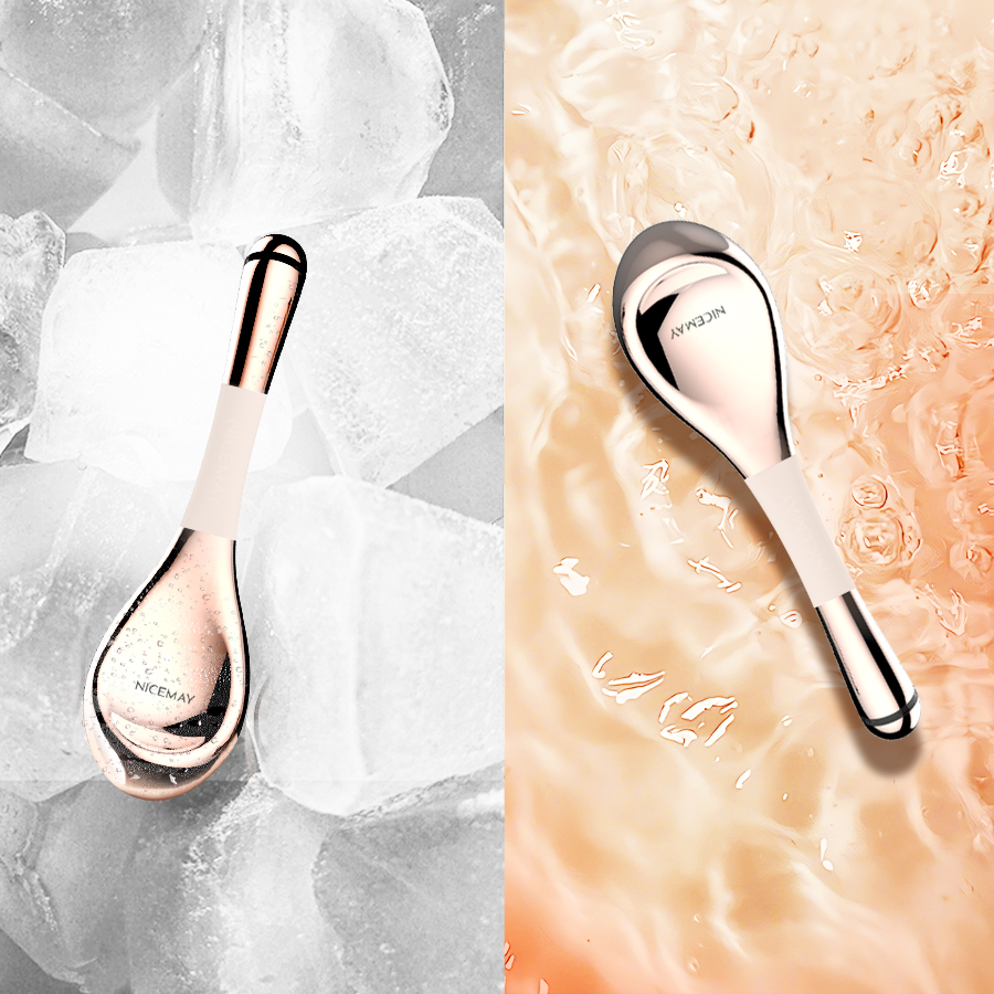 Beauty SPA Tool Stainless Steel Cryo Sticks Gua Sha Facial Roller Ice Globes for Face Sculpting Ice Massage Facial