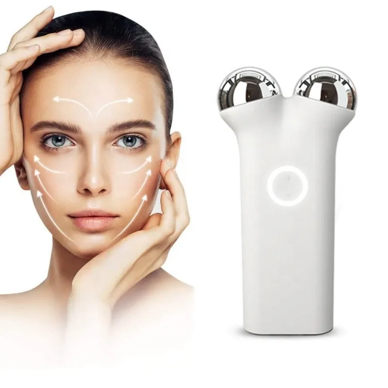 Home Use Face Beauty Equipment Anti Wrinkle Face Lift Roller Facial Massager Micro Current Facial Toning Device