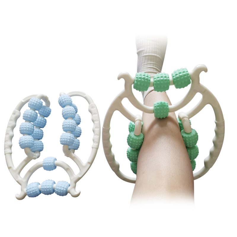 20-Wheel Muscle Relax Roller Massager Deep Tissue Yoga Exercise Leg Clamp Roller Fitness Clamp Roller With Wheels