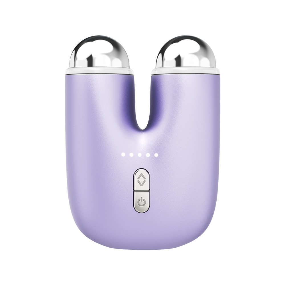 New Hand Held Beauty Device Face Lift Skin Tighten Firming Cool Microcurrent Mini Facial Toning Anti-Puffiness