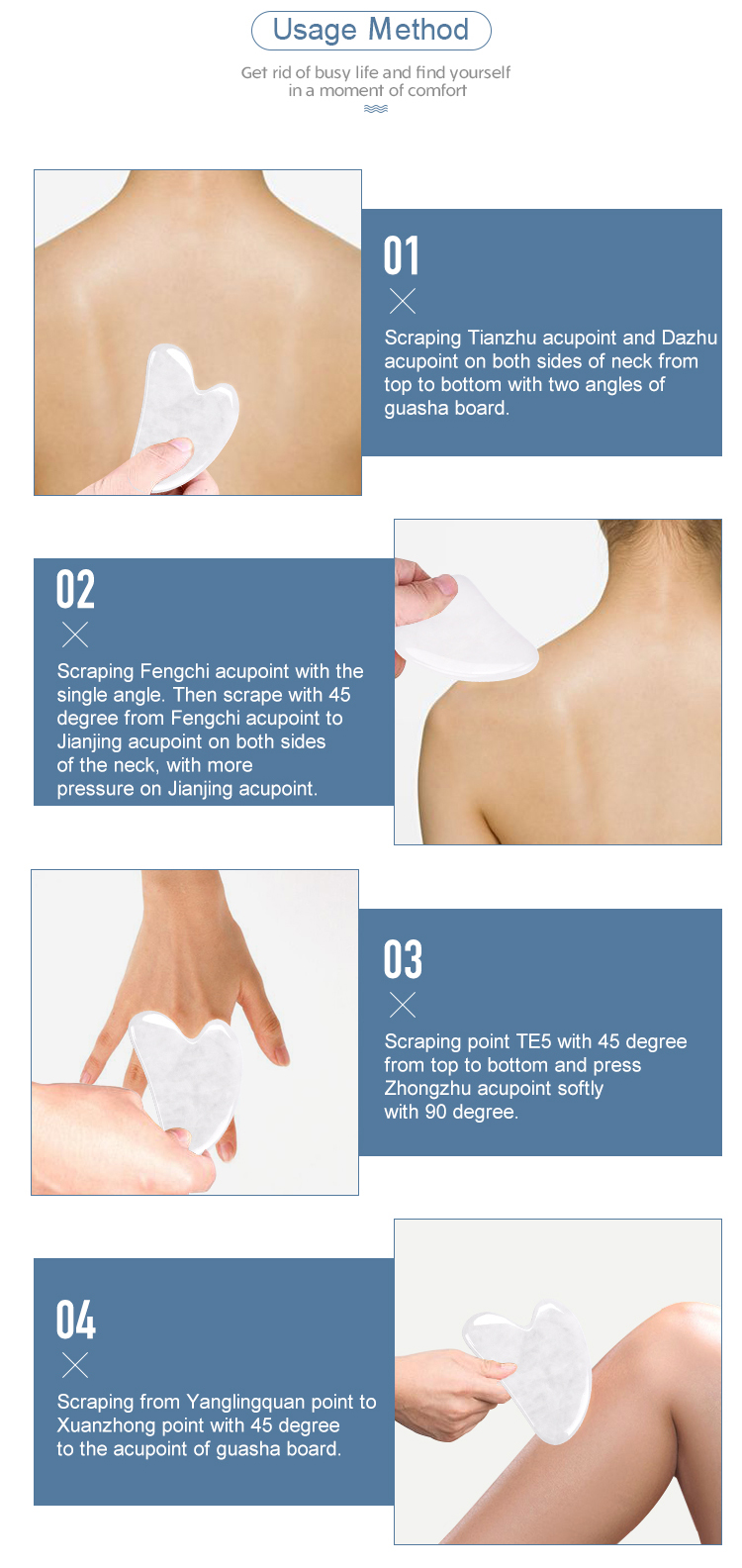 White Jade Roller & Gua Sha Set Packing