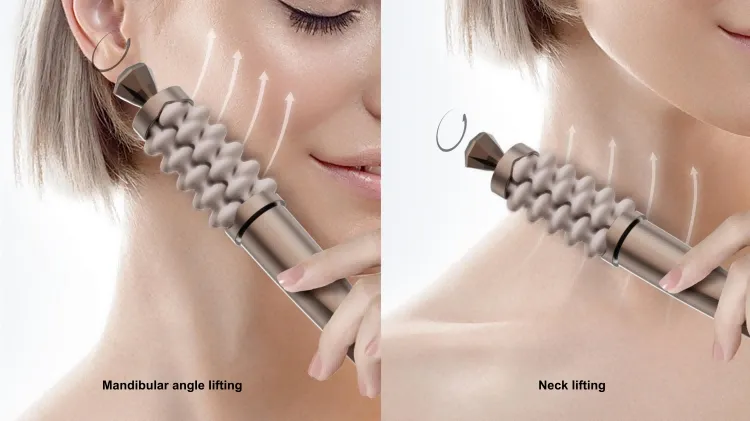 Facial Massager with High Frequency Vibration for Skin Tightening and Lifting Neck Massager Facial Beauty Wand with Customized Service