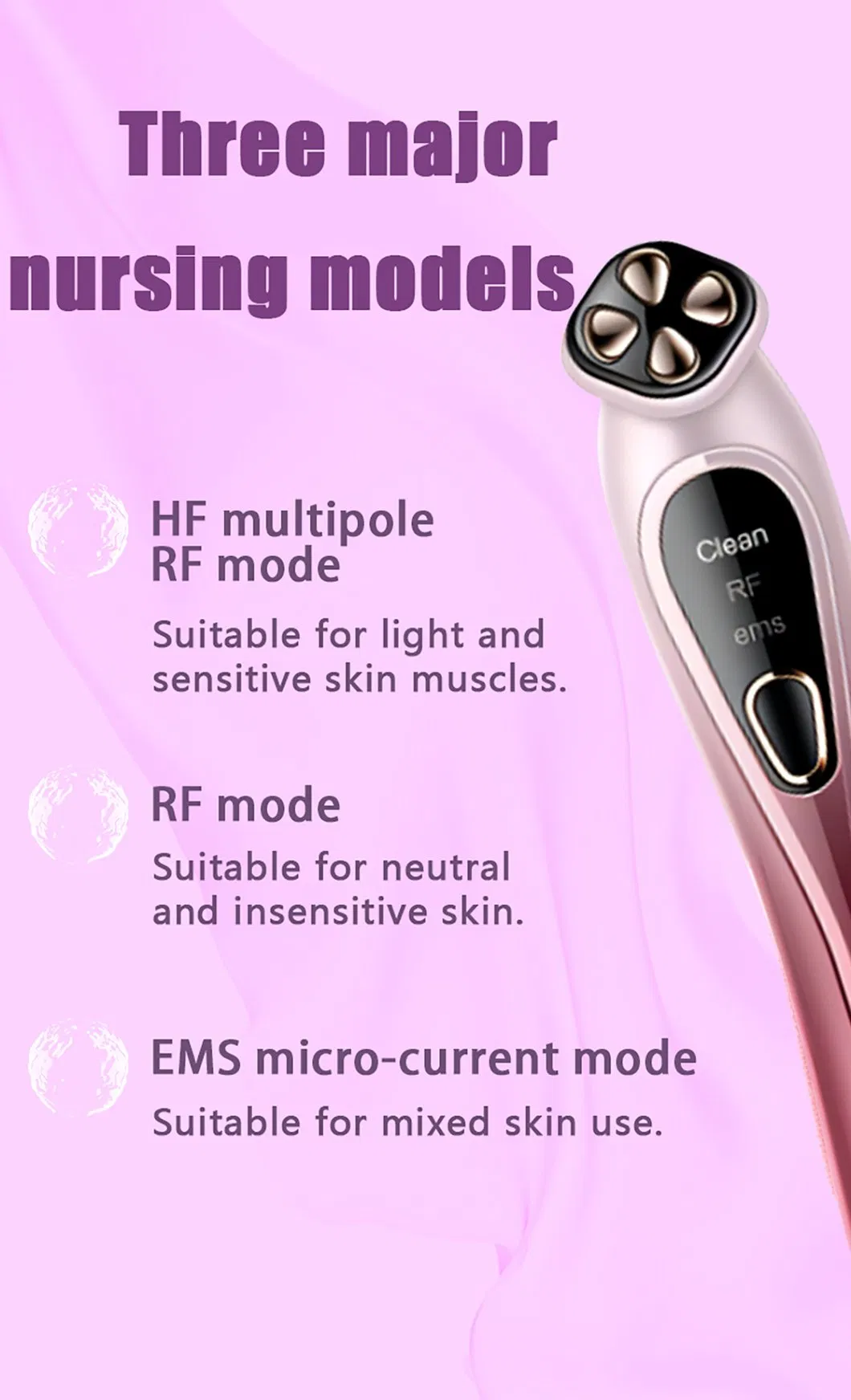 Facial High Frequency Vibration Dark Circle Remove Device Heating Compress Eye Massager