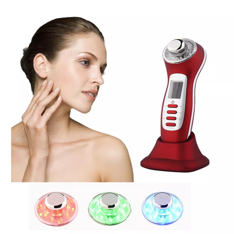 Wholesale Painless Lifting Skin Care Beauty Wrinkle Removal RF EMS Facial Mesotherapy LED Lifting Device Face Massager