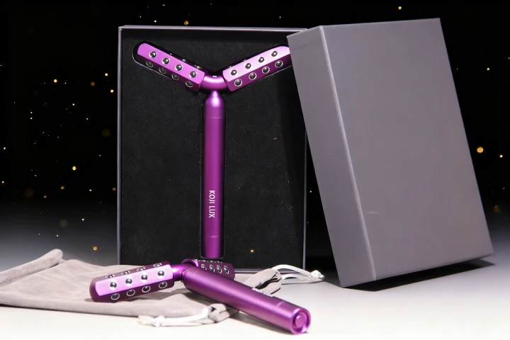 Germanium Beauty Stick Roller Device Electric Drum Massager Vibration for Face-Anti-Puffiness Skin Tightening Home Commercial