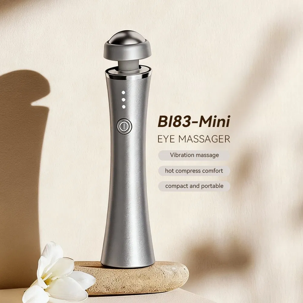 Mini Portable Rechargeable Vibration Heat Eye Massage Beauty Device for Reducing Puffiness