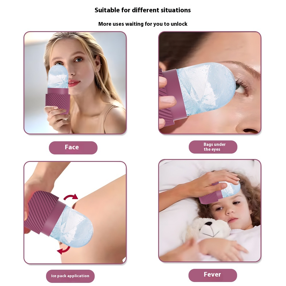 Silicone Face Ice Cube Roller Massager