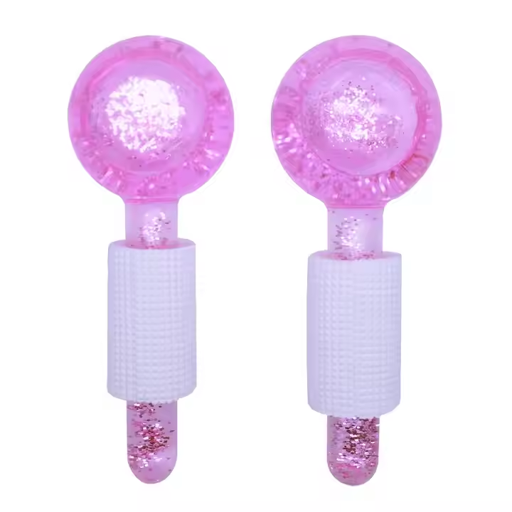 Pink Face Roller Tightening Redness Soothing Salon Wrinkle Remover Ice Globes Facial Massager Ice Roller Skin Care Tools