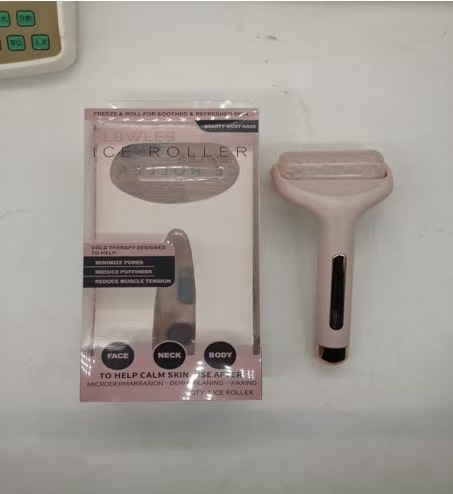 Factory Bulk Stock Portable Silicone Jade Roller Natural Cool Face Body Massage Tool Anti-Aging Facelift Cool Face Body