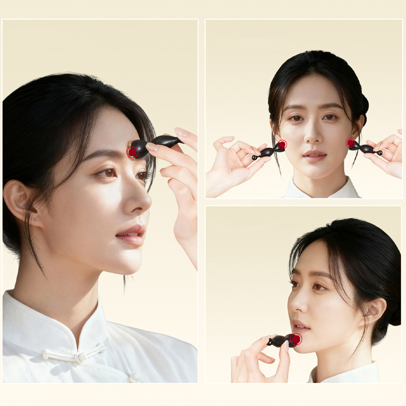 2026 New Blackwood Eye Massage Stick Portable Facial Tool for Eye Bags Dark Circles and Wrinkles Wooden Anti-Aging Beauty Tool