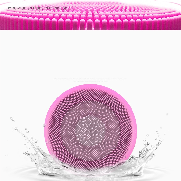 Wireless High Frequency Vibration FDA Silicone Waterproof Body Cleaning Skin Lifting Facial Massager