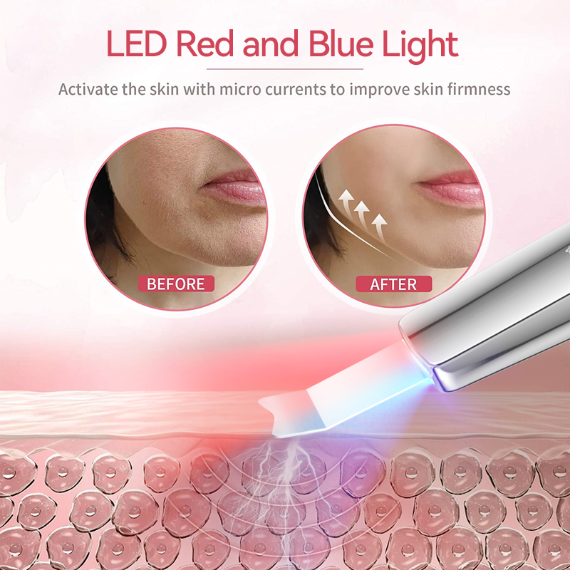 Skin Scrubber Ultrasonic Skin Spatula Blackhead Removal Smart Facial Cleansing Beauty Device