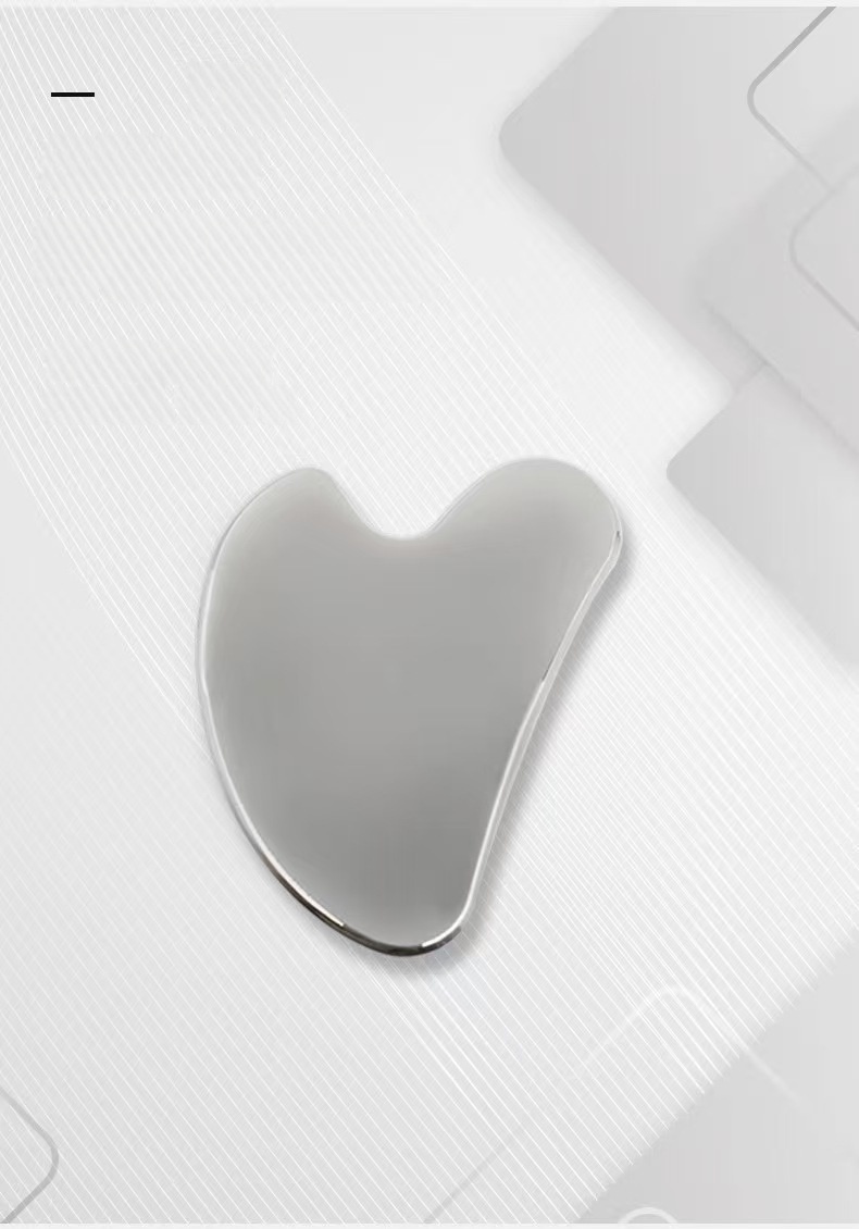 Rose Milare Customized Stainless Steel Heart-Shaped Facial Full Body Shaving Beauty Board Massage Tool for Home Use Model
