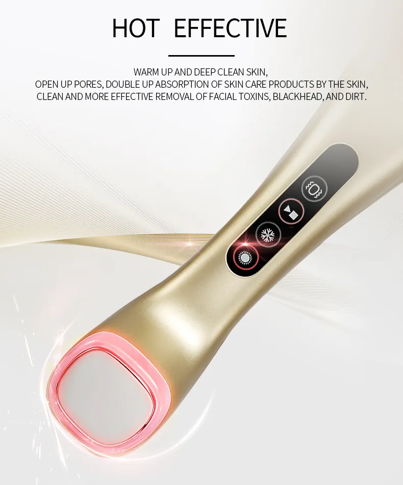 Galvanic Facial Cooling and Heating Vibration Beauty Massager