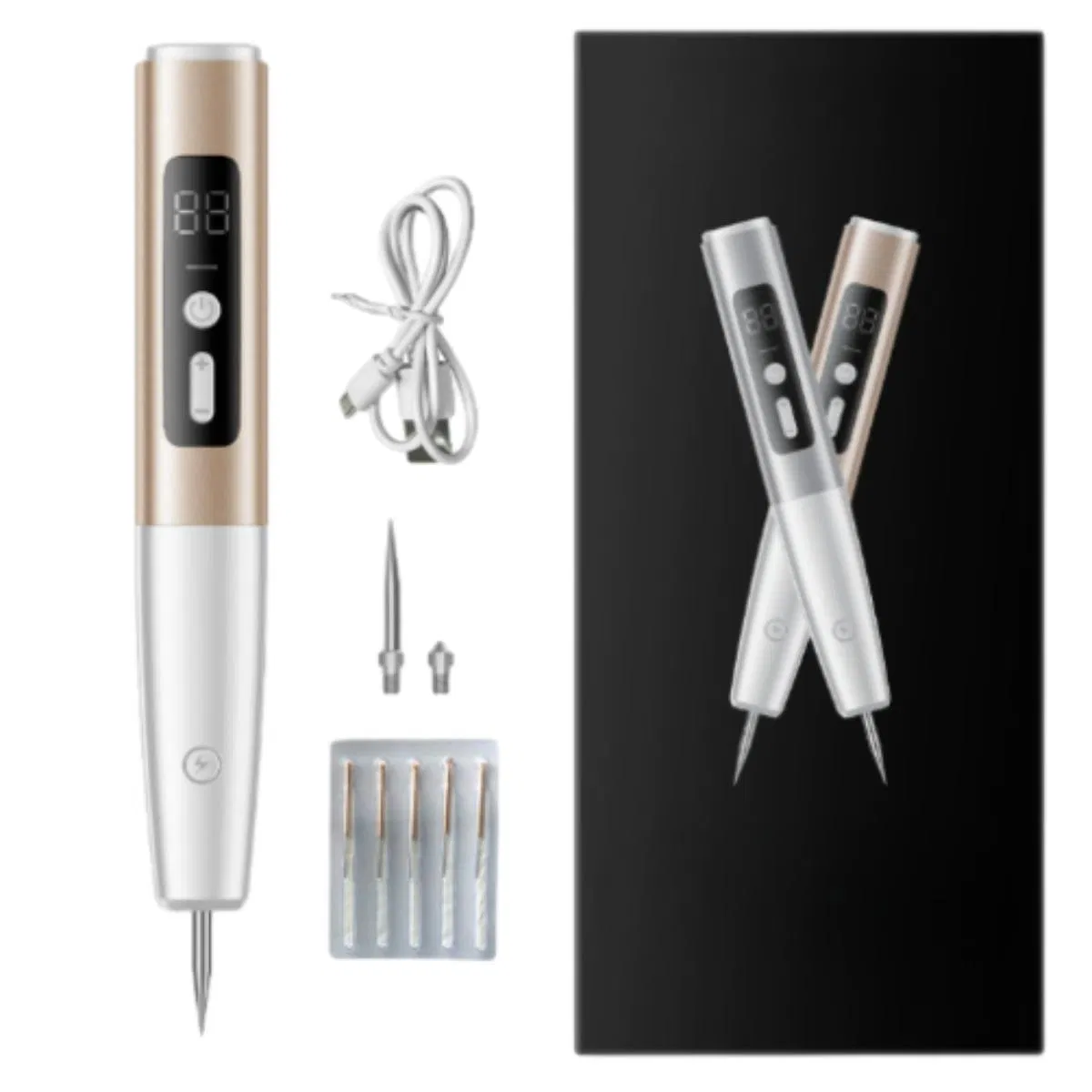 Hot Rechargeable DOT Mole Handheld Convenient Facial Beauty Device