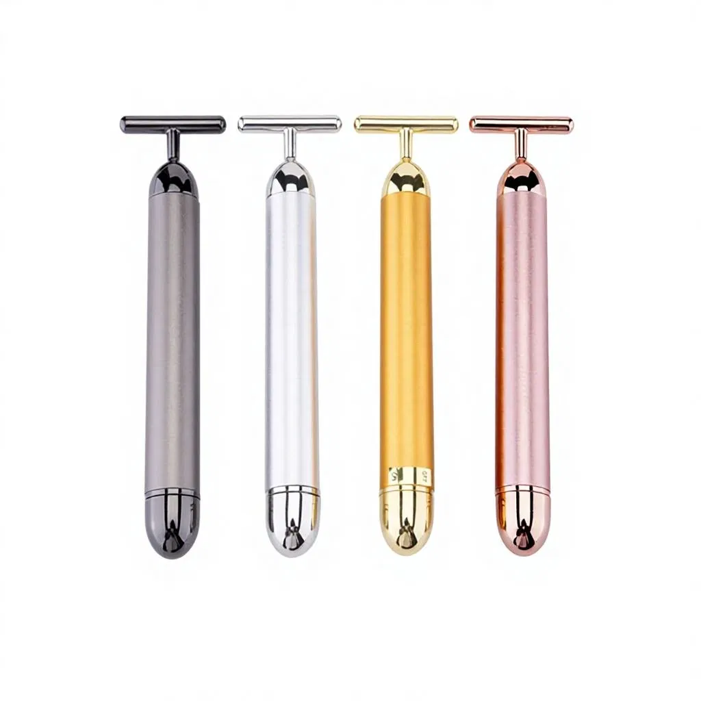 Gold Face Massager 24K Gold Beauty Bar Facial Vibration Massager