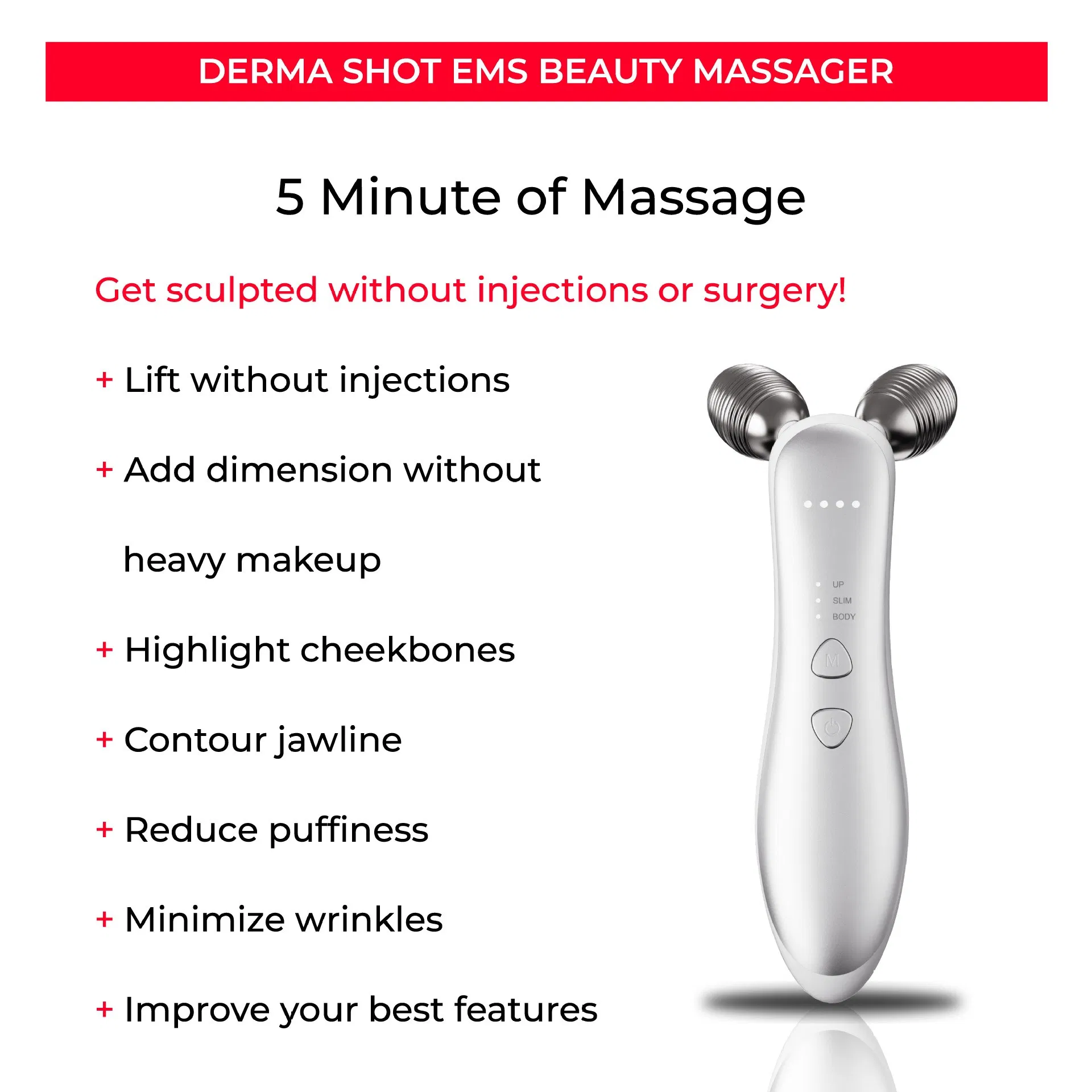EMS Facial Massager Vibration Facial Massager Portable Beauty Device